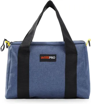 11 INCH Wide Mouth Waterproof Tool Storage Bag, Large Capacity Tool Tote with D-rings, Utility Bag Organizer for Wrenches, Pliers