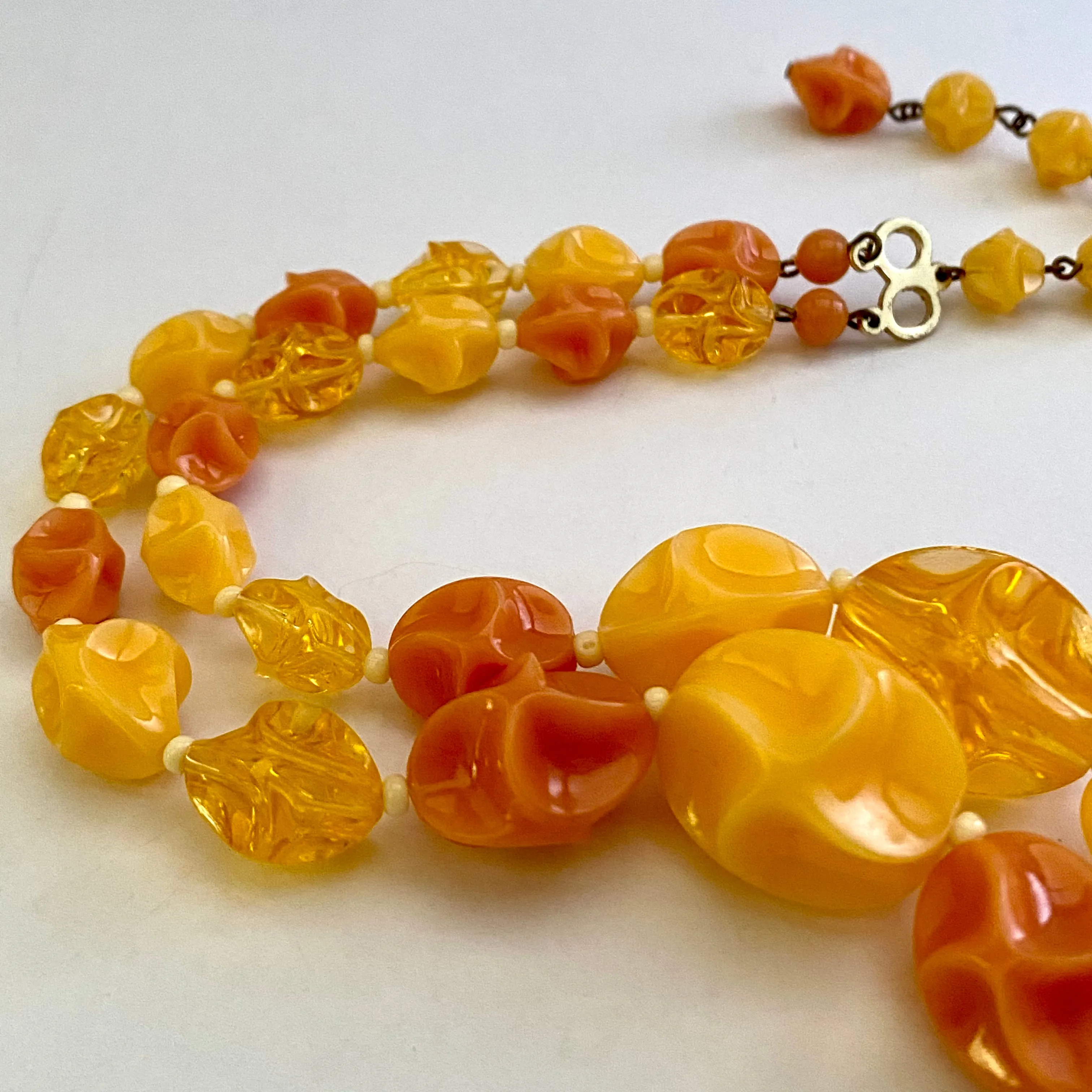 1960s Germany Double Strand Bead Necklace
