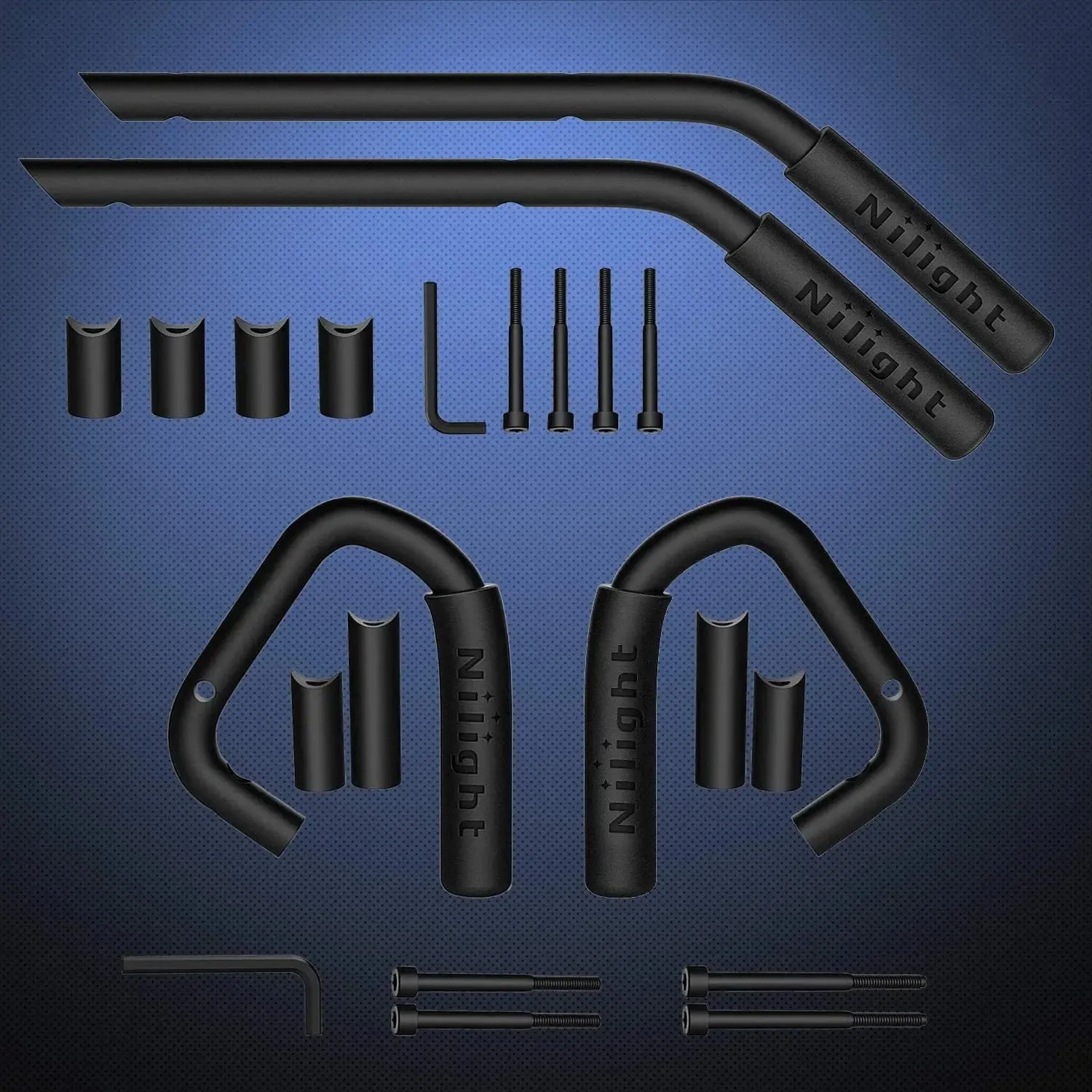 2007-2018 Jeep Wrangler JK JKU Front Rear Grab Aluminum Roll Bar Grip Handles
