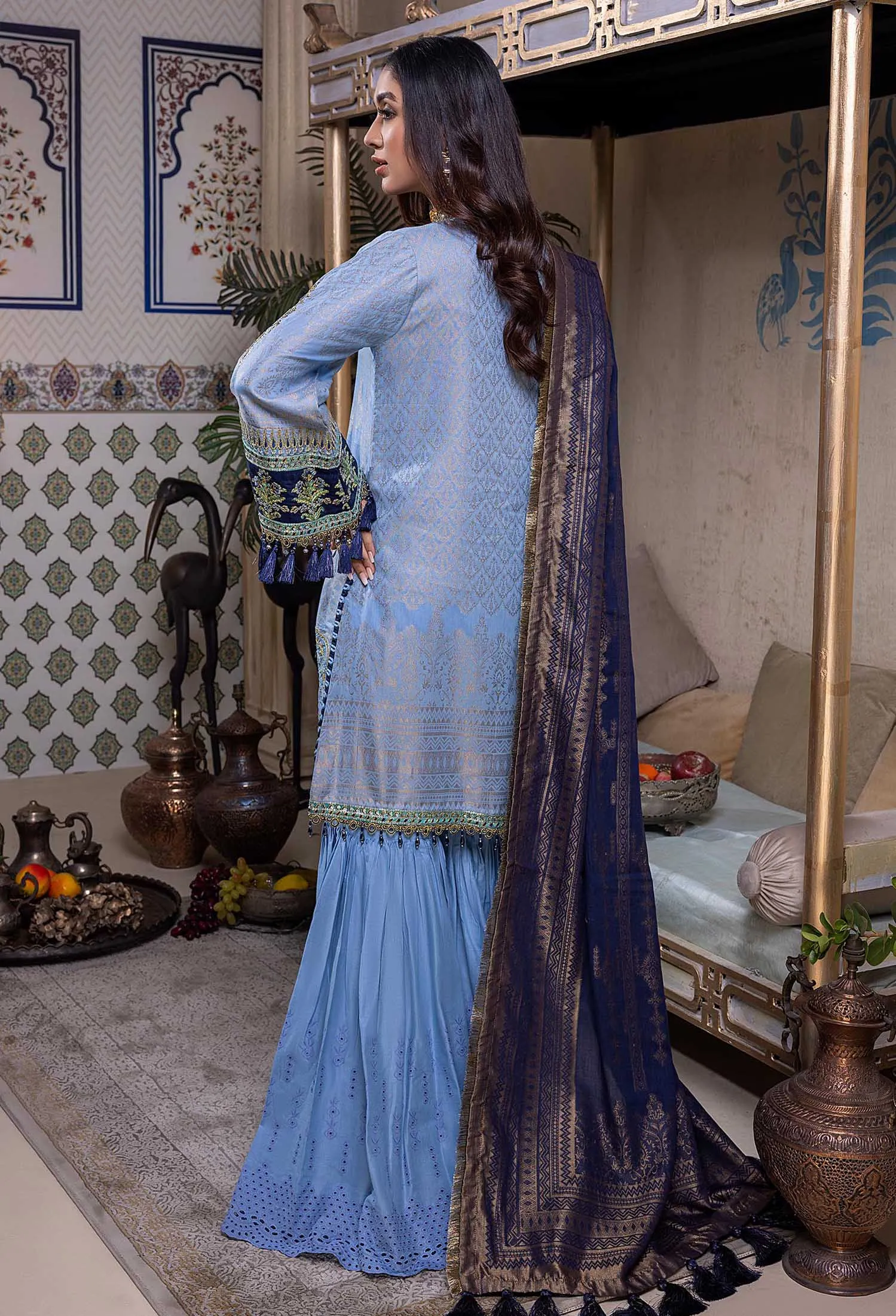 Adan's Libas Naqsh · Schiffli Embroidered Jacquard Lawn Collection – Geranium