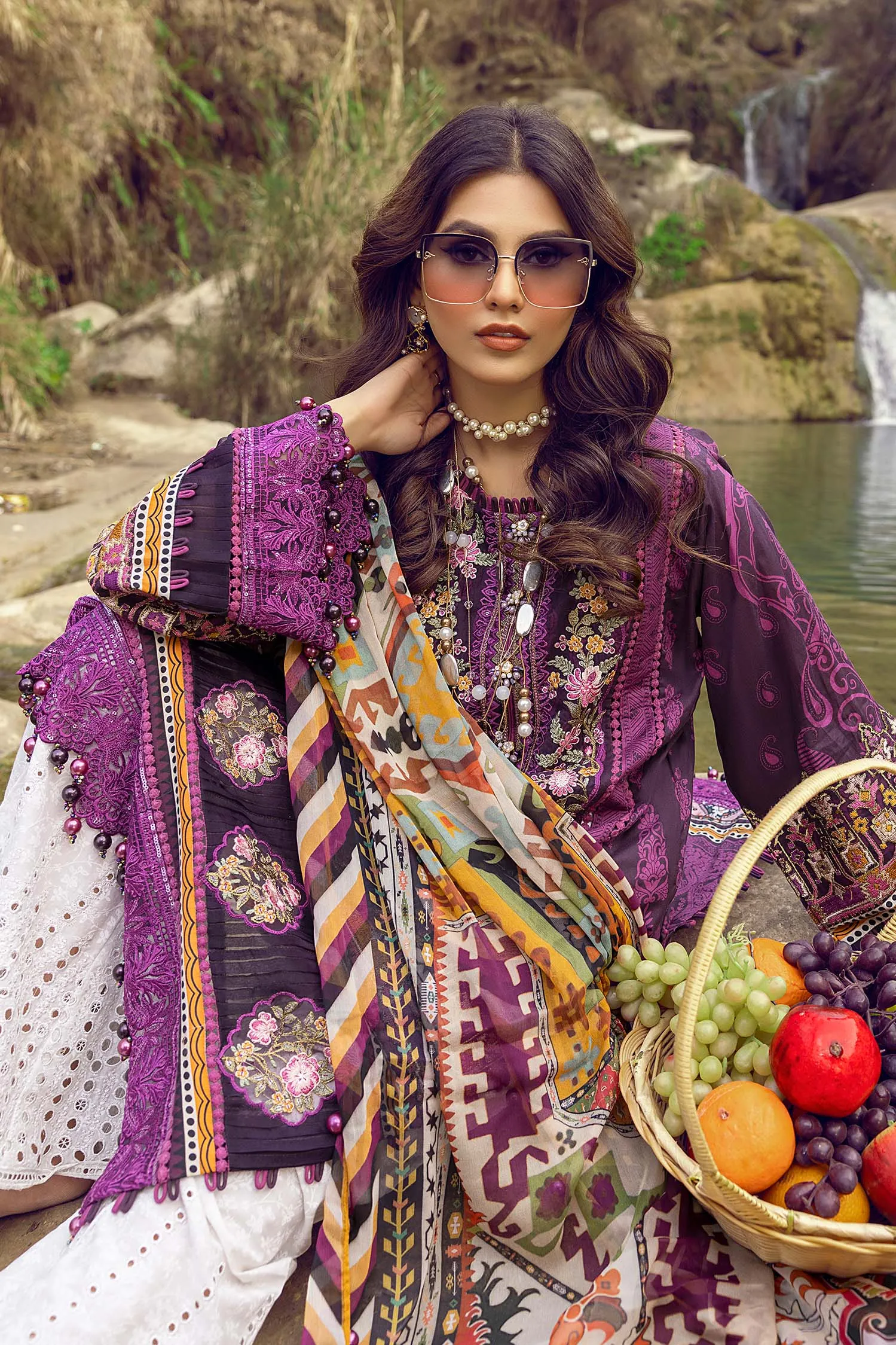 Adan's Libas Wadi-e-Soan Lawn Collection Vivid Spatter-03