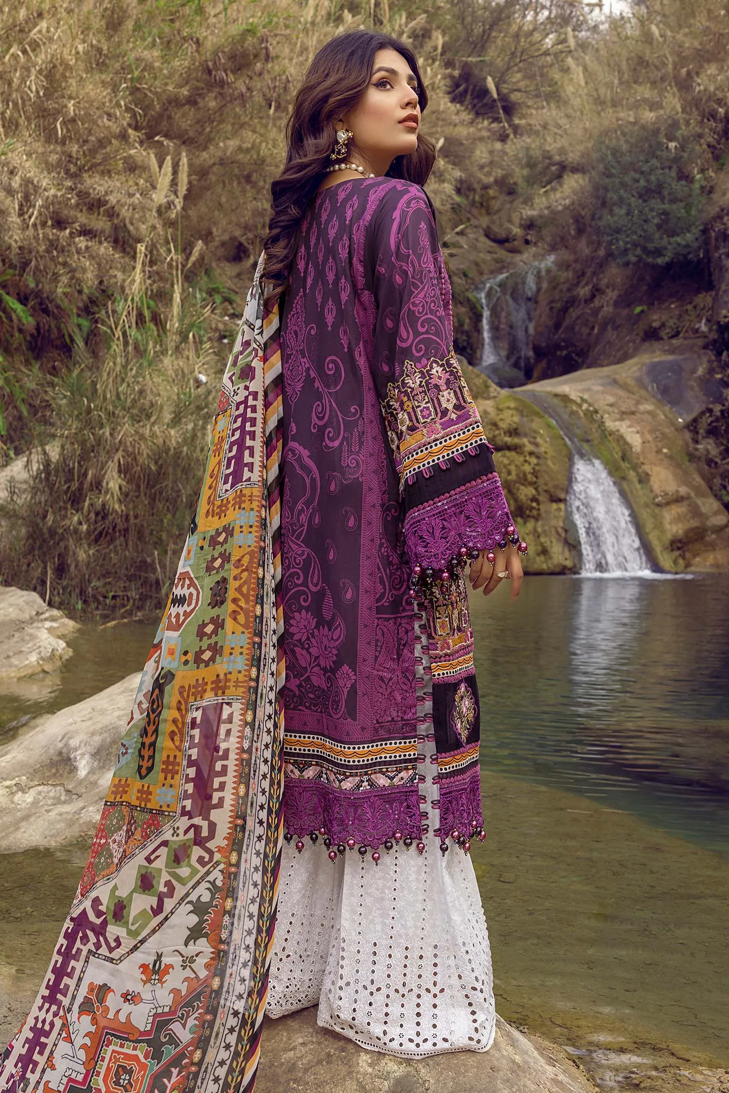 Adan's Libas Wadi-e-Soan Lawn Collection Vivid Spatter-03