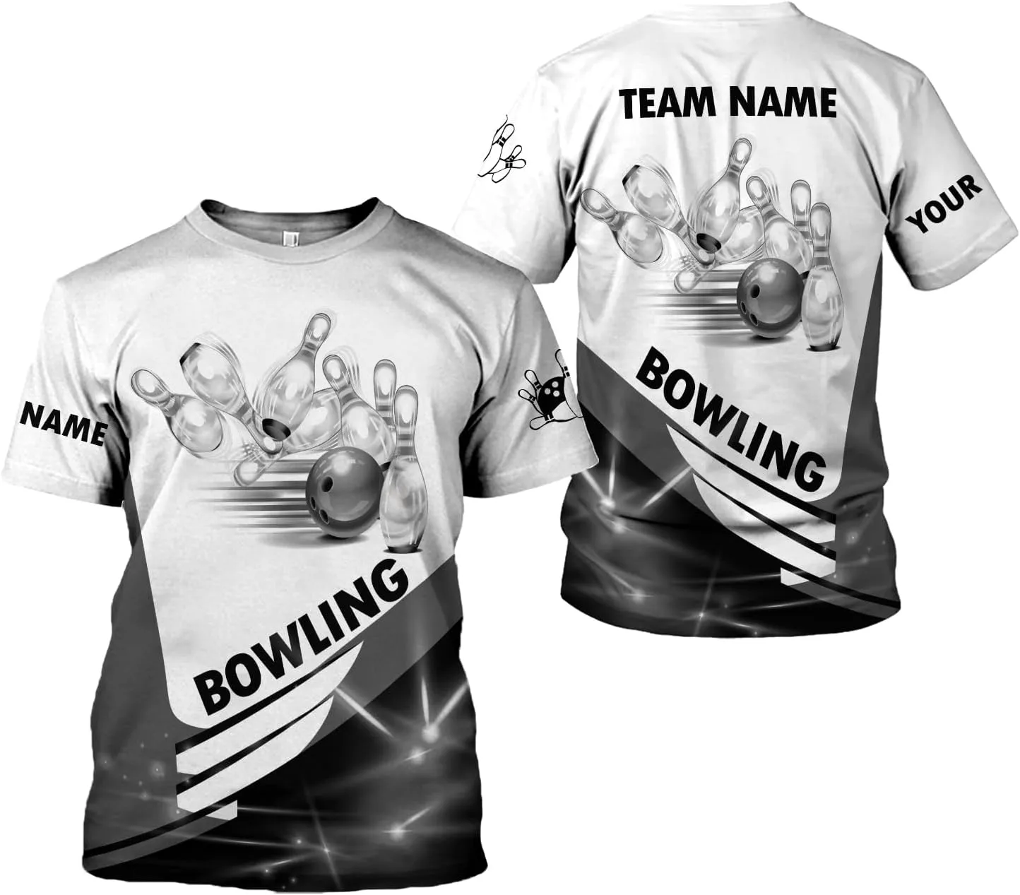 AOVL Custom Bowling Shirts for Men Bowling Shirts Bowling Shirts Unisex Bowling Jerseys for Men Custom Bowling Shirts for Men