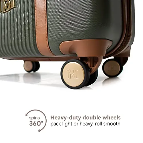 Badgley Mischka Mia 3 Piece Expandable Retro Luggage Set