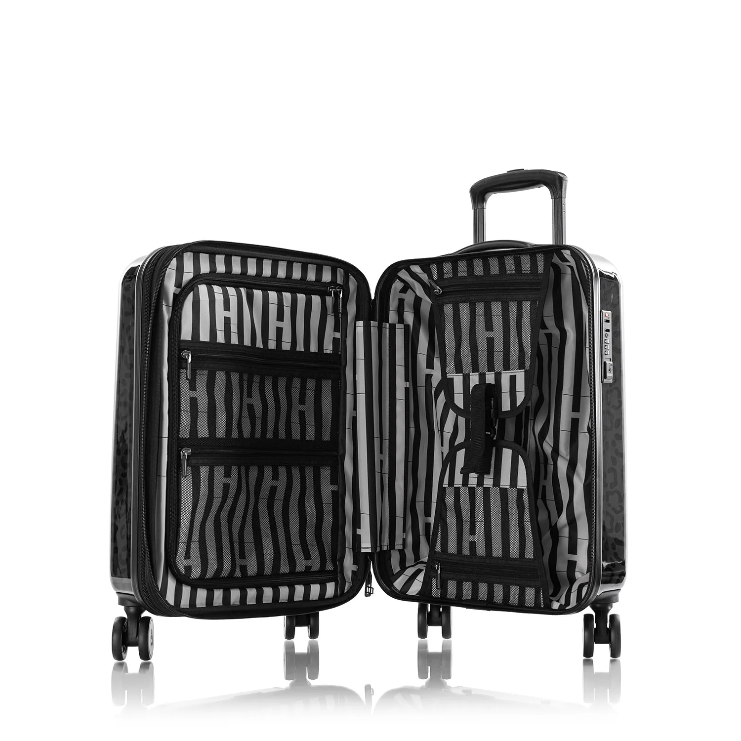 Black Leopard Fashion Spinner™ 2 Piece Set (21"/30")
