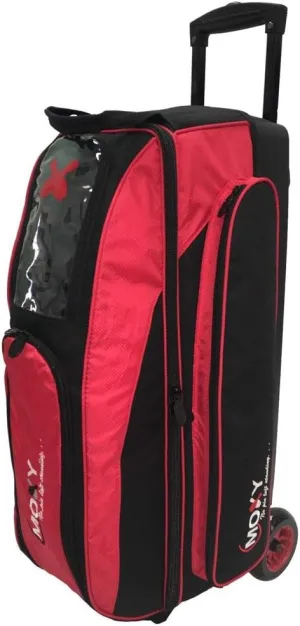 Bowling Products Blade Triple Roller Bowling Bag- Red/Black