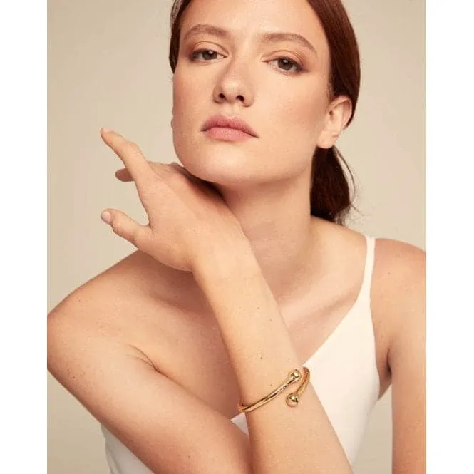 Comeback 18k Gold Plated Rigid Internal Bangle