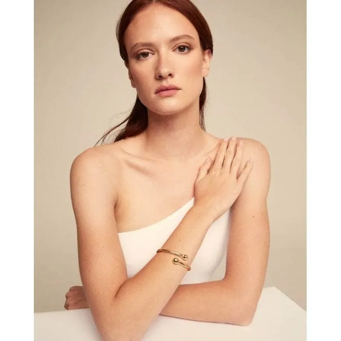 Comeback 18k Gold Plated Rigid Internal Bangle