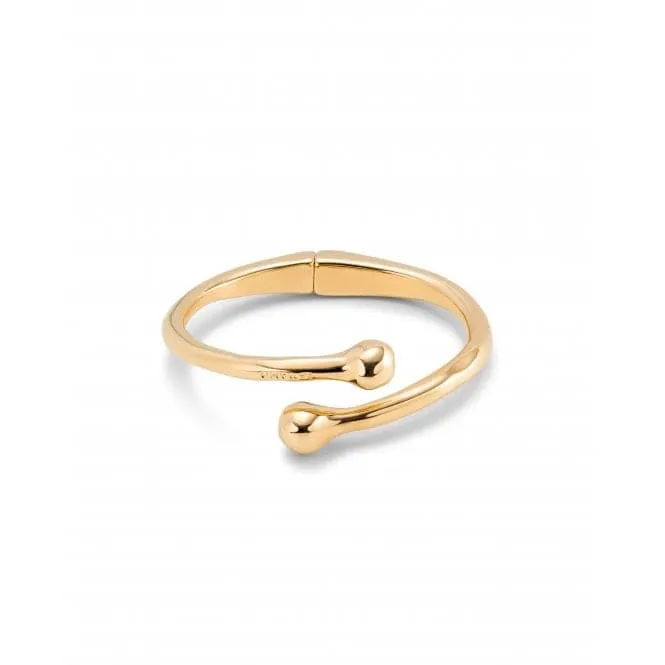 Comeback 18k Gold Plated Rigid Internal Bangle