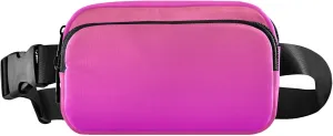 Coral Pink Magenta Gradient Women Fanny Packs Fashion Belt Bag Hip Pouch Waterproof Waist Bag for Women