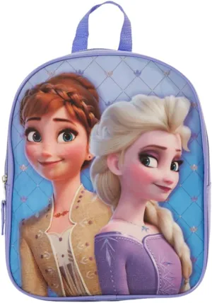 Disney Frozen 2 Mini Backpack for Girls & Toddlers with Princess Elsa and Anna - 12 Inch, Purple