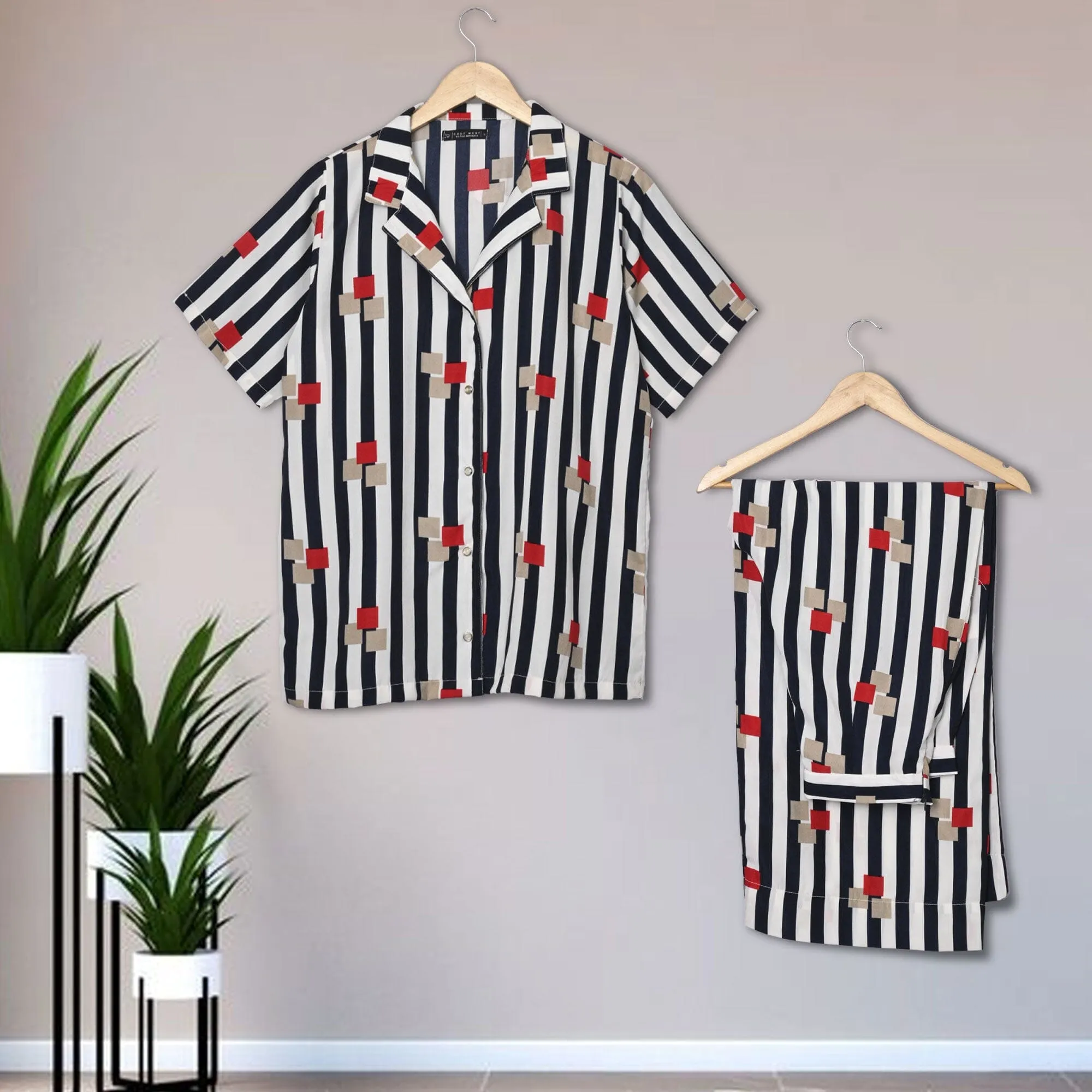East West Women's Striped Design Co-Ord Set