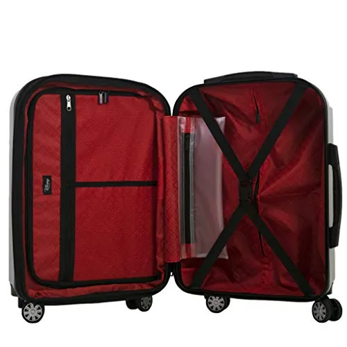 ful Disney Mickey Hardside 3-Piece Luggage Set: 21, 25, and 29-Inch Suitcases (Red)