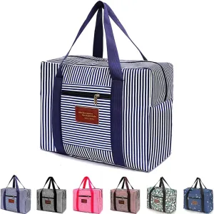 FUNSEED Travel Duffel Bags for Women and Men, 78L Large Waterproof Carry-on Luggage Bag (Blue, Middle 41L)