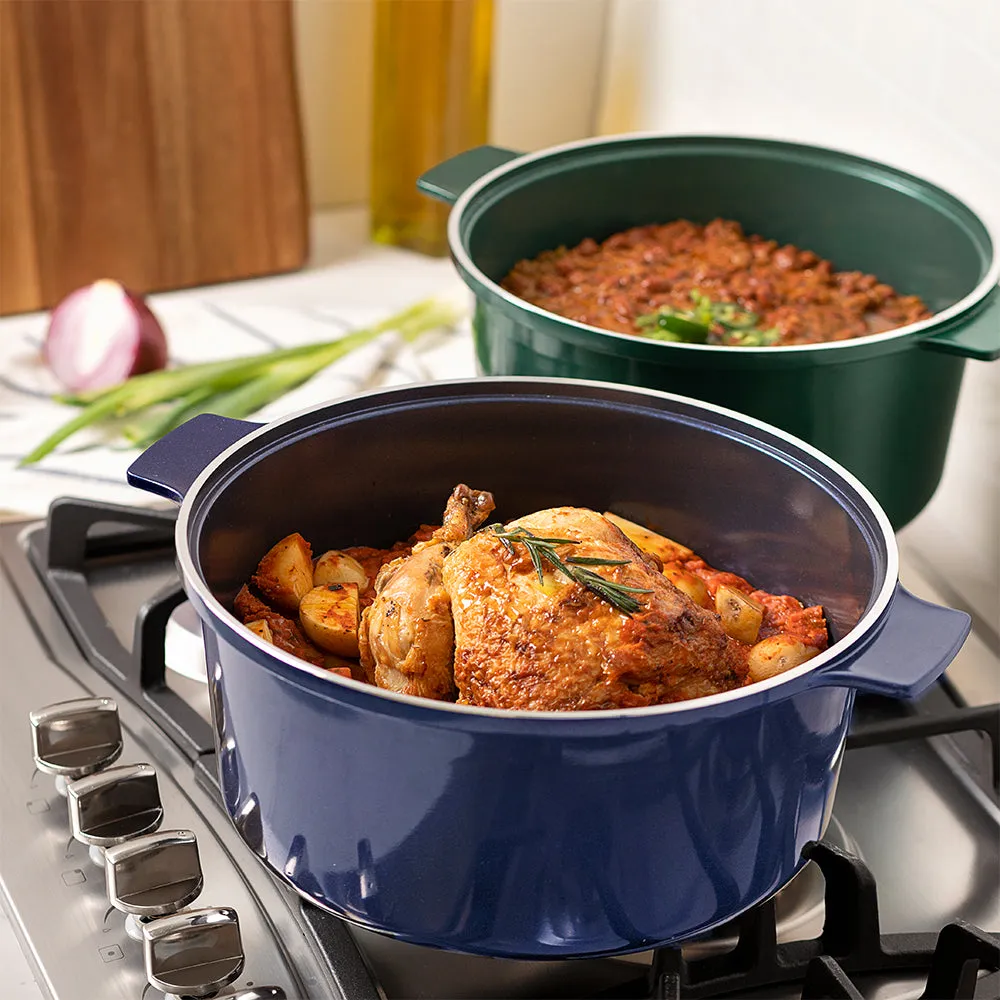 Granitestone Durable 5 Quart Dutch Oven with Self-Basting Lid Technology