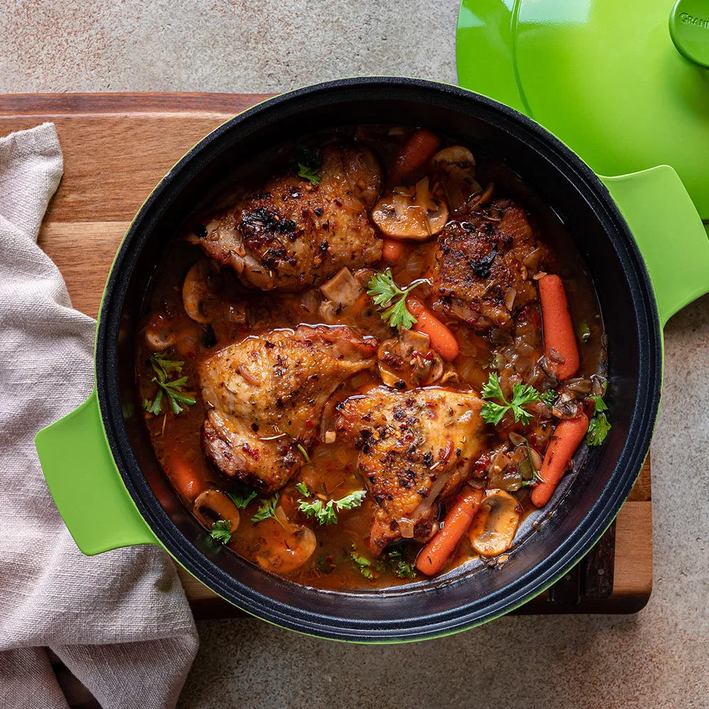 Granitestone Durable 5 Quart Dutch Oven with Self-Basting Lid Technology