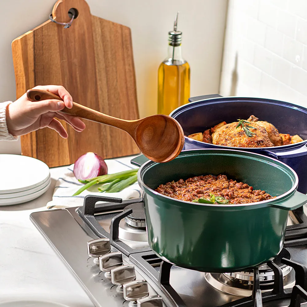 Granitestone Durable 5 Quart Dutch Oven with Self-Basting Lid Technology