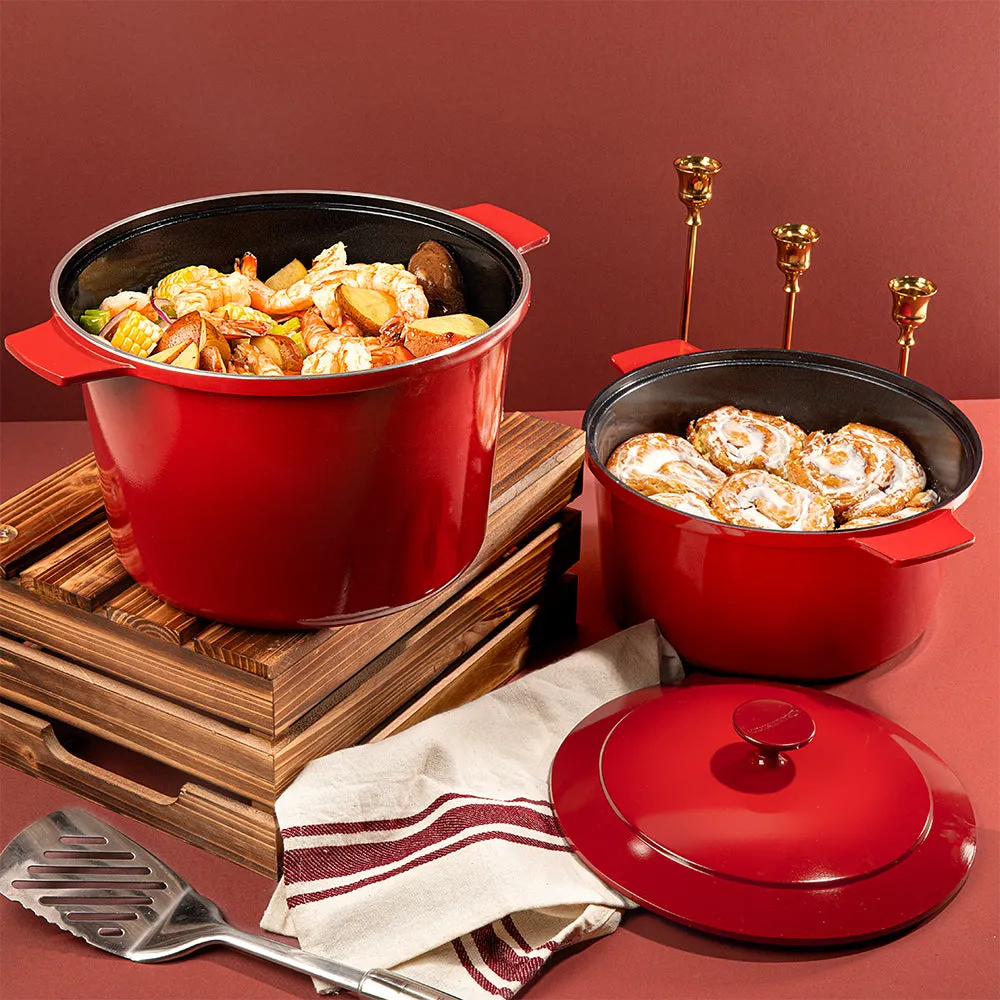 Granitestone Durable 5 Quart Dutch Oven with Self-Basting Lid Technology