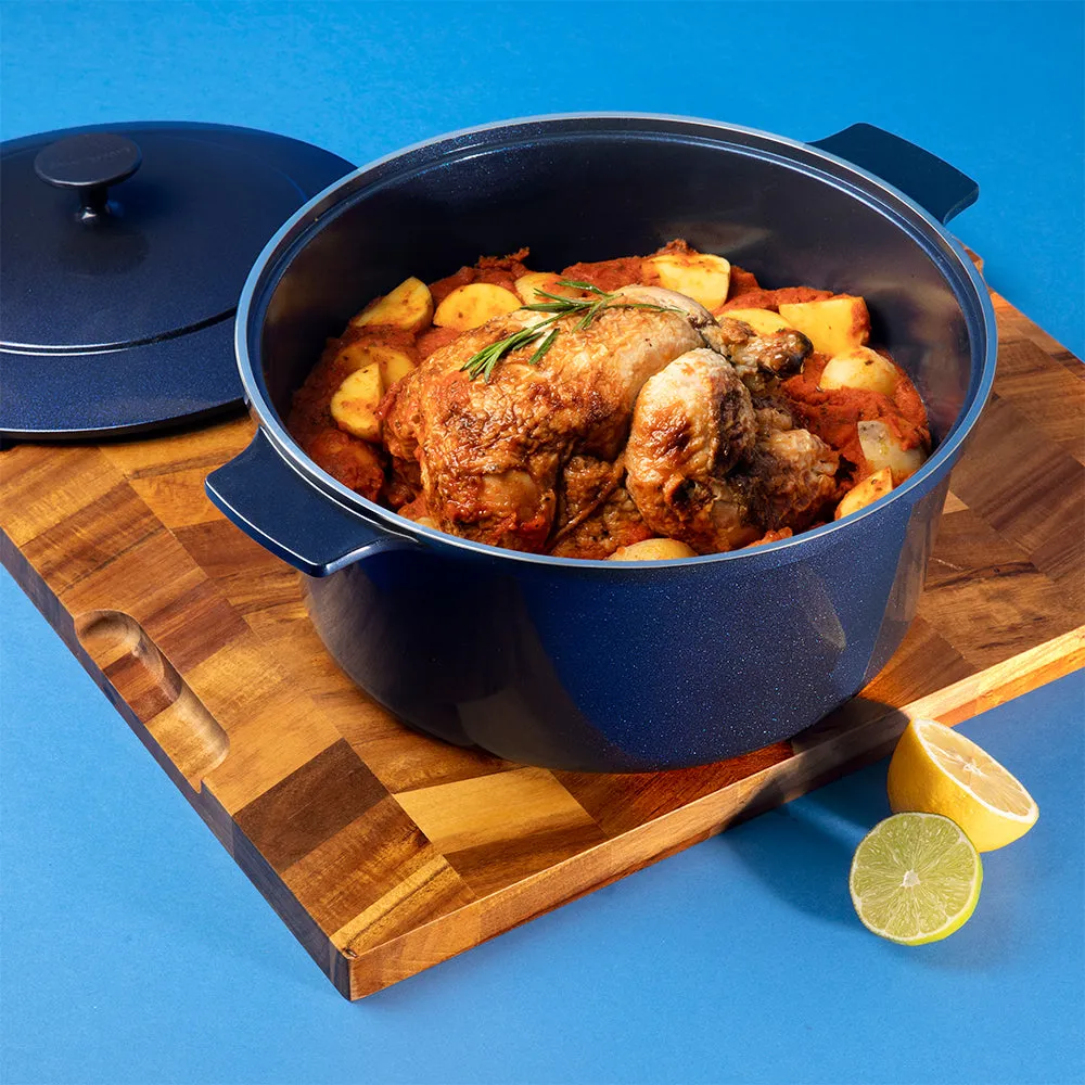 Granitestone Durable 5 Quart Dutch Oven with Self-Basting Lid Technology