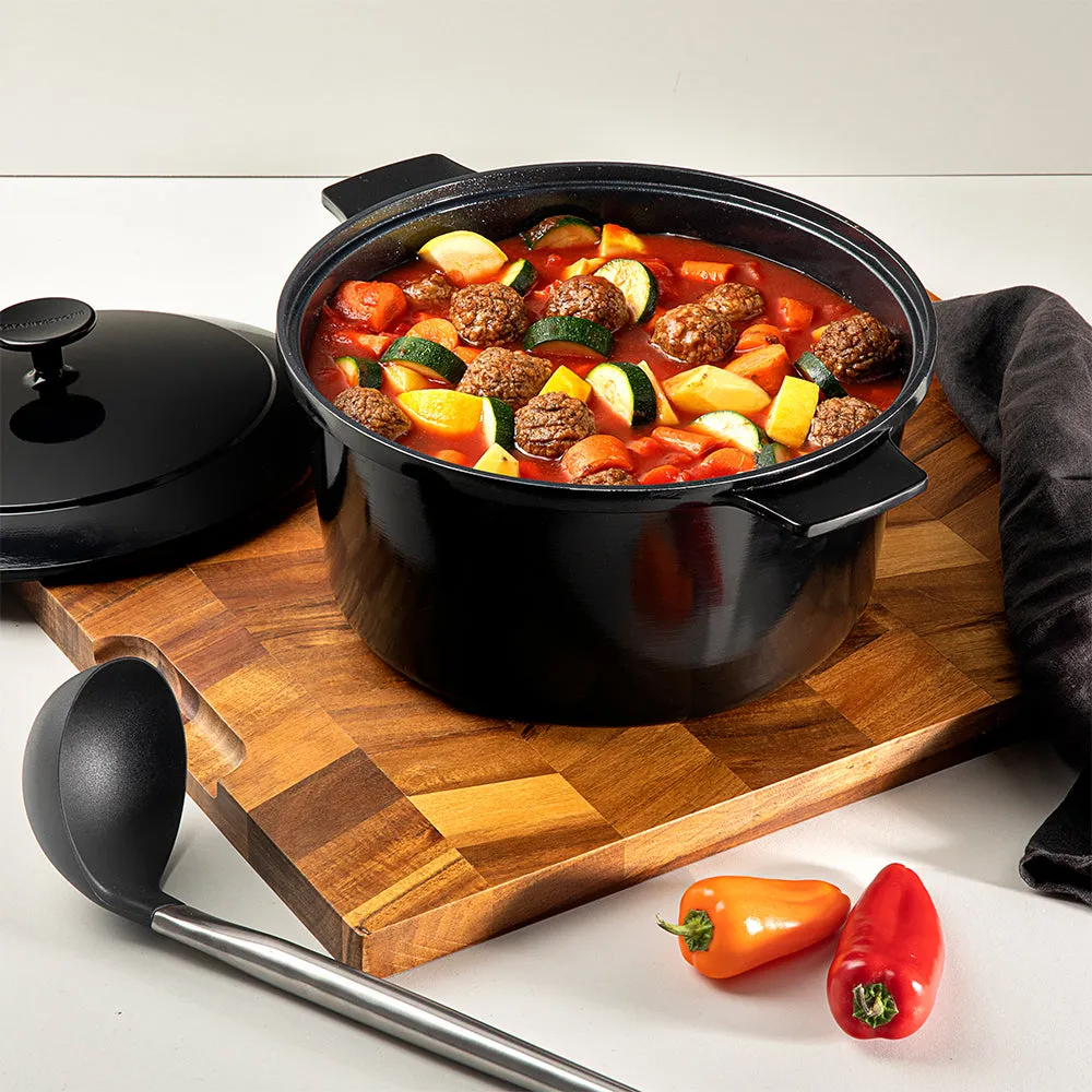 Granitestone Durable 5 Quart Dutch Oven with Self-Basting Lid Technology