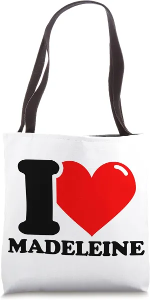 I LOVE Madeleine Tote Bag