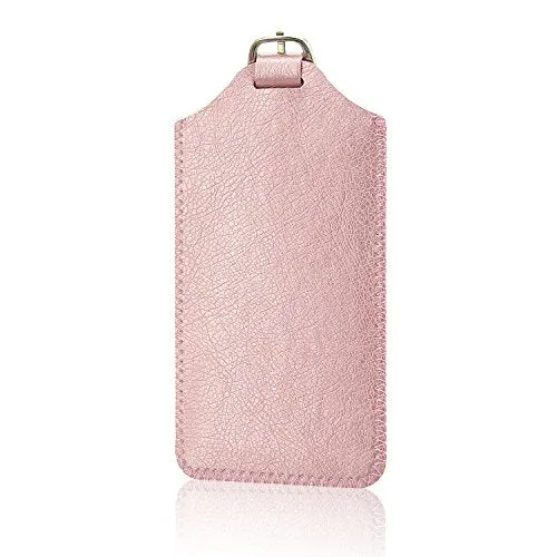 Luggage Tags, Acdream Leather Case Luggage Bag Tags Travel Tags 2 Pieces Set, (Rose Gold)