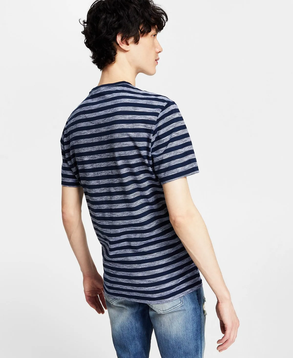 Men's striped T-shirt I. International Concepts