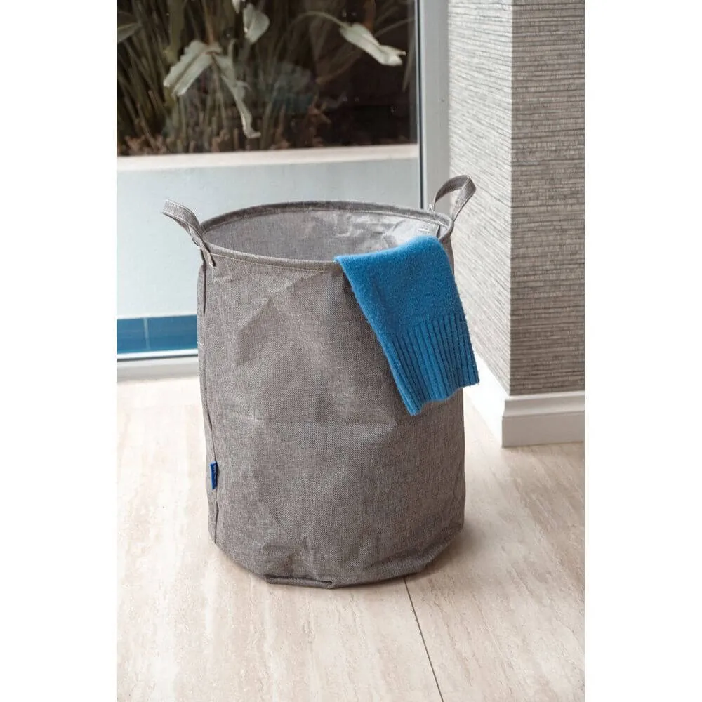 Messina 70L Linen Laundry Hamper Grey