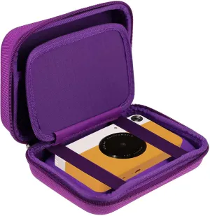 Navitech Purple Travel Hard Case Compatible With Polaroid Everything Box Hi Print Bluetooth Photo Printer
