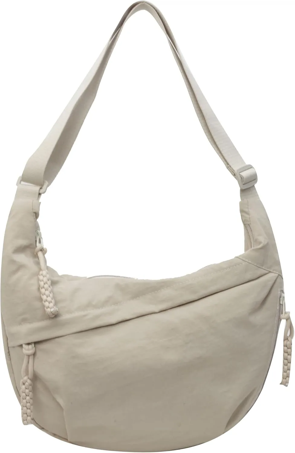 Nylon Crossbody Bags for Women Crescent Shoulder Bag Luna Bag Dumpling Bag Moon Shoulder Bag Lightweight Sling Bag
