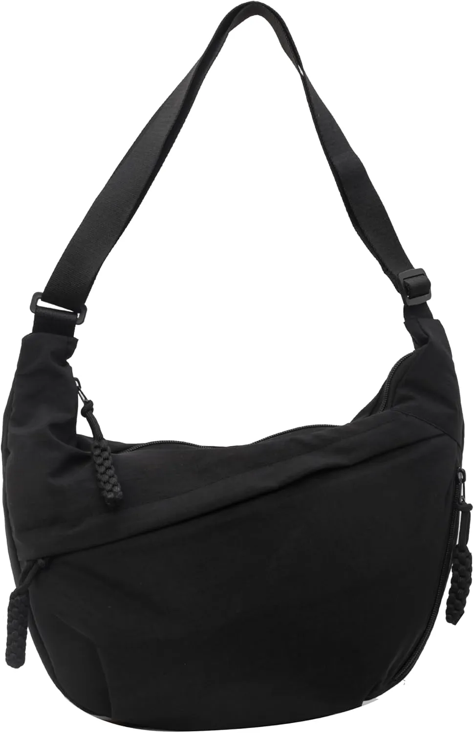 Nylon Crossbody Bags for Women Crescent Shoulder Bag Luna Bag Dumpling Bag Moon Shoulder Bag Lightweight Sling Bag
