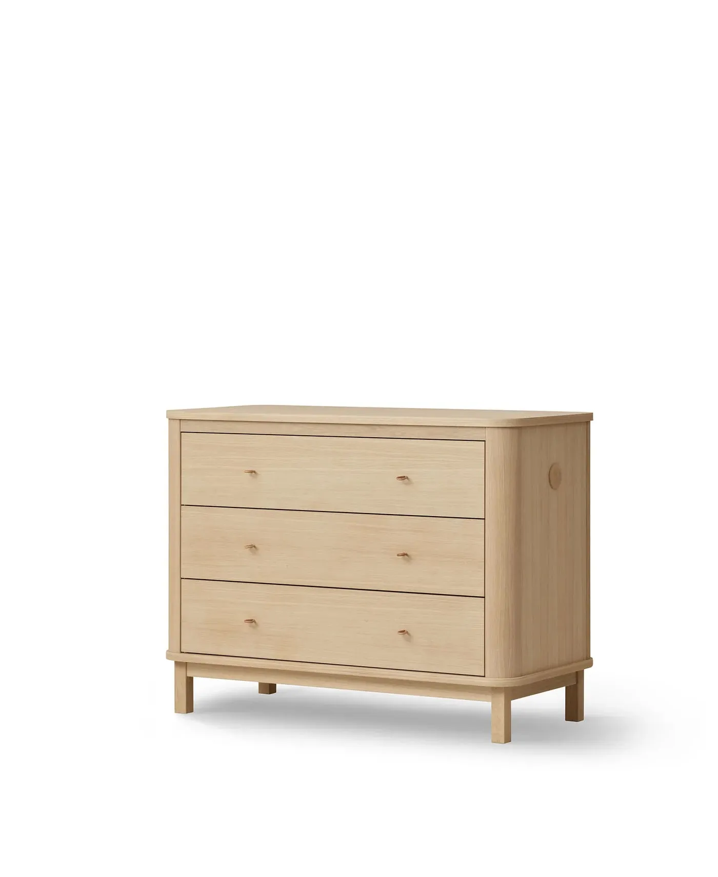 Oliver, Wood 3 Drawer Dresser, Oak