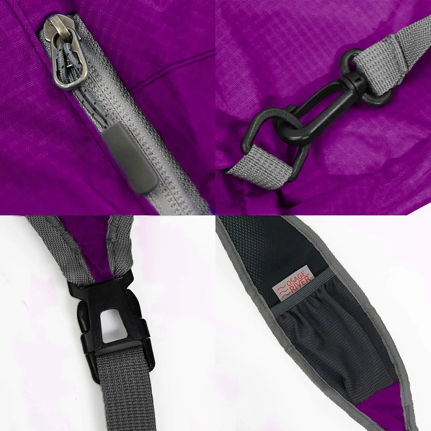 OSAGE RIVER Taber Sling Bag, Foldable Crossbody