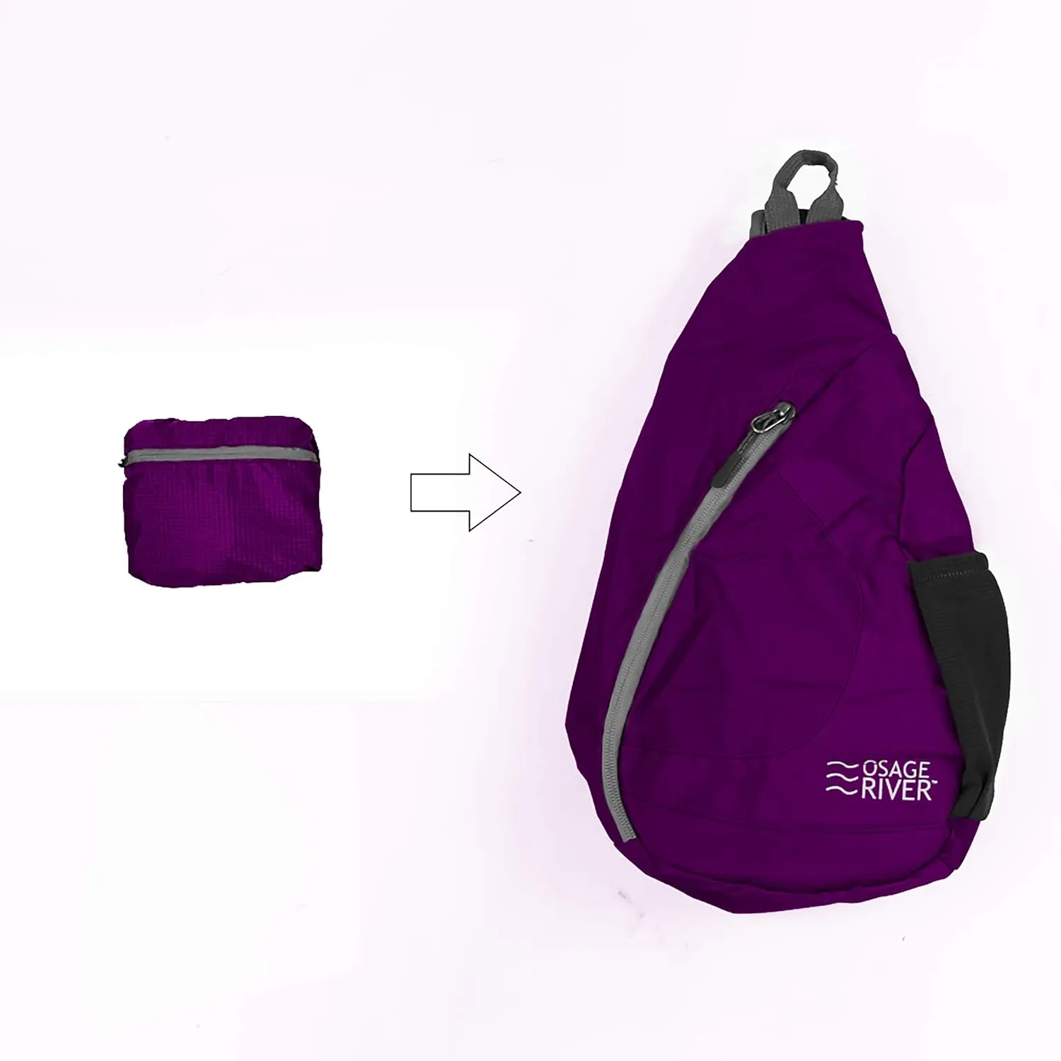 OSAGE RIVER Taber Sling Bag, Foldable Crossbody
