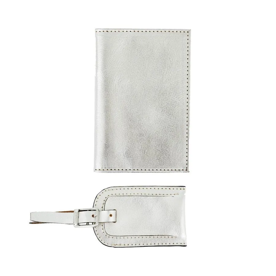 Personalised Leather Travel Gift Set