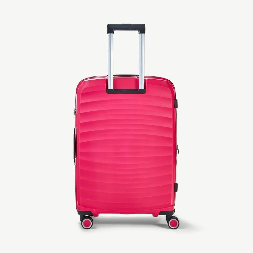 Rock Sunwave 66cm Medium Expander Hardsided Luggage - Pink
