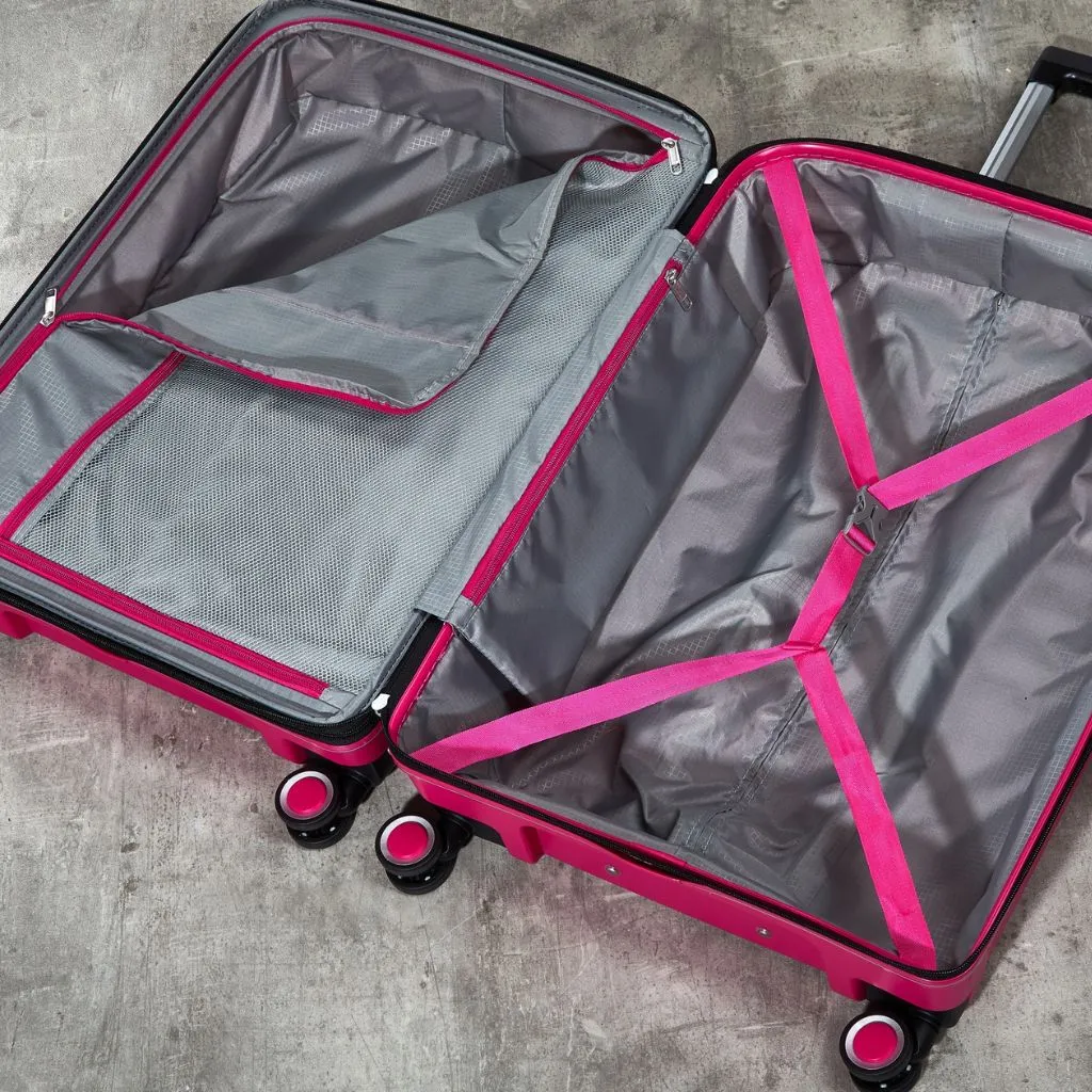 Rock Sunwave 66cm Medium Expander Hardsided Luggage - Pink