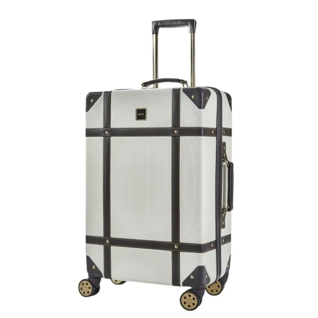 Rock Vintage 67cm Medium Hardsided Luggage - Cream