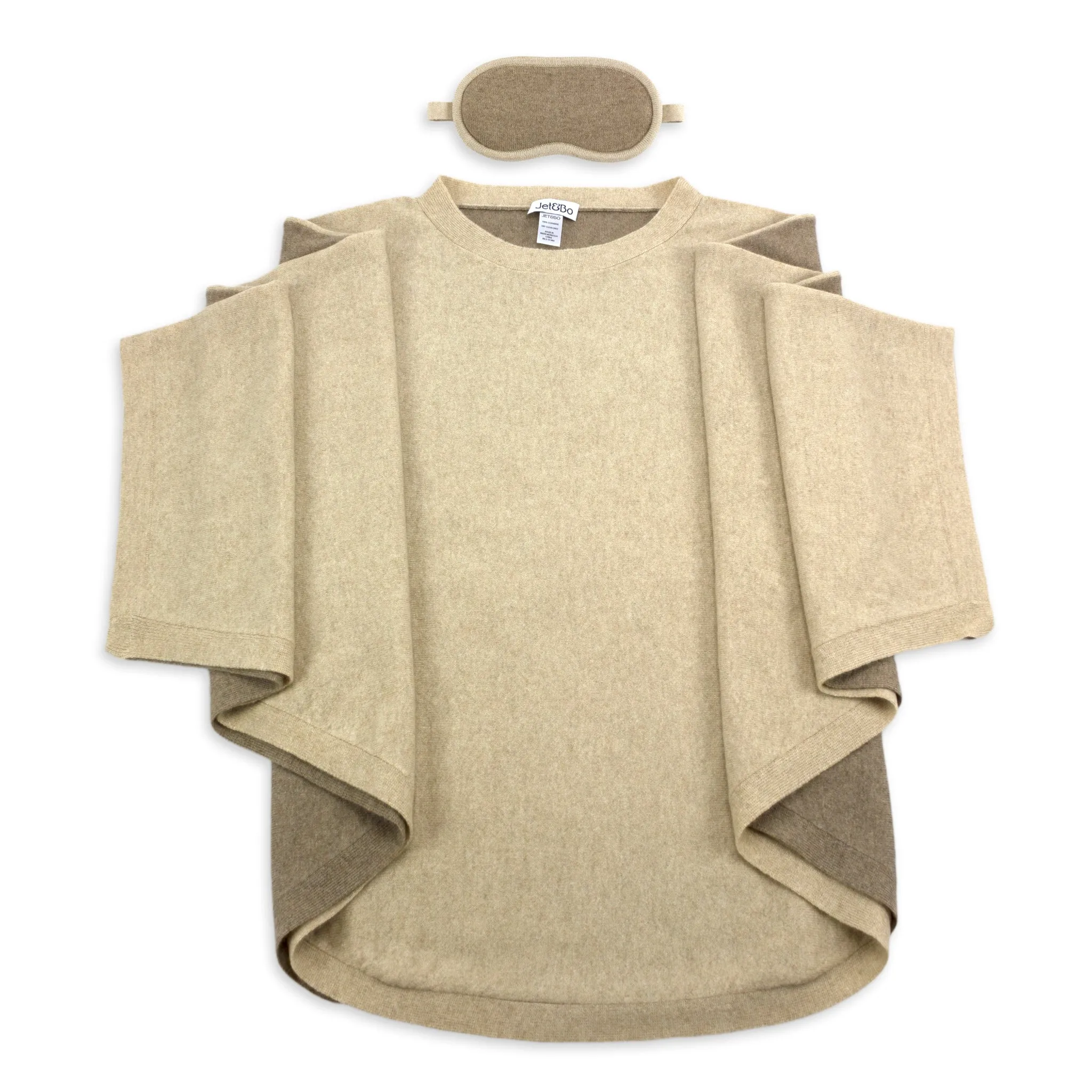 'Sky High Siesta' Cashmere Travel Set (Beige)
