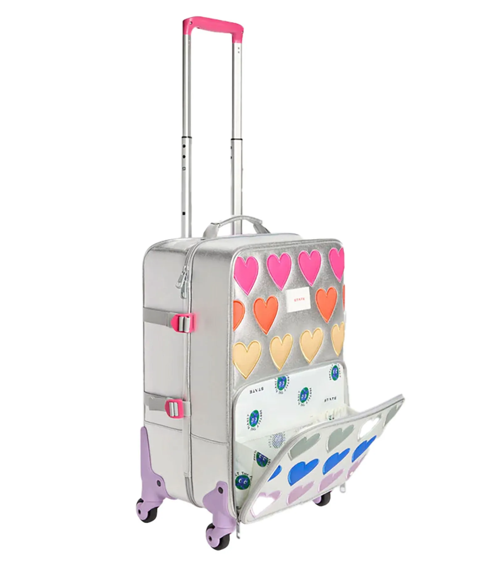 State Bags Logan Carry-On Suitcase Hearts