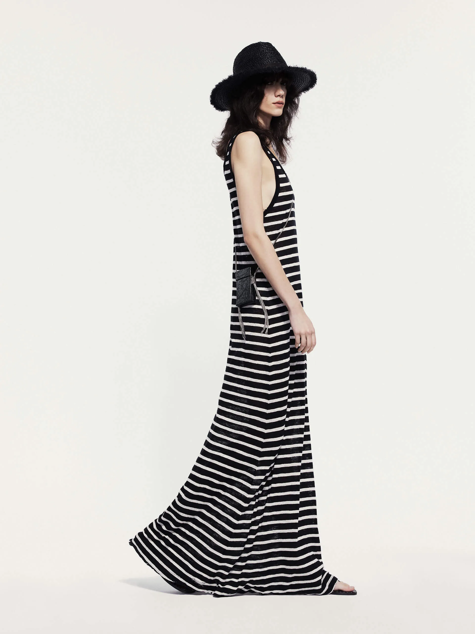Striped Linen Tank Dress
