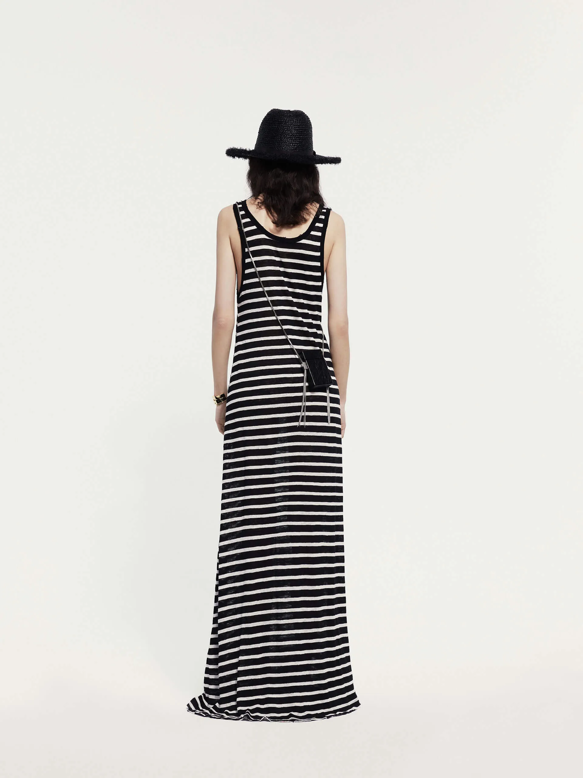 Striped Linen Tank Dress