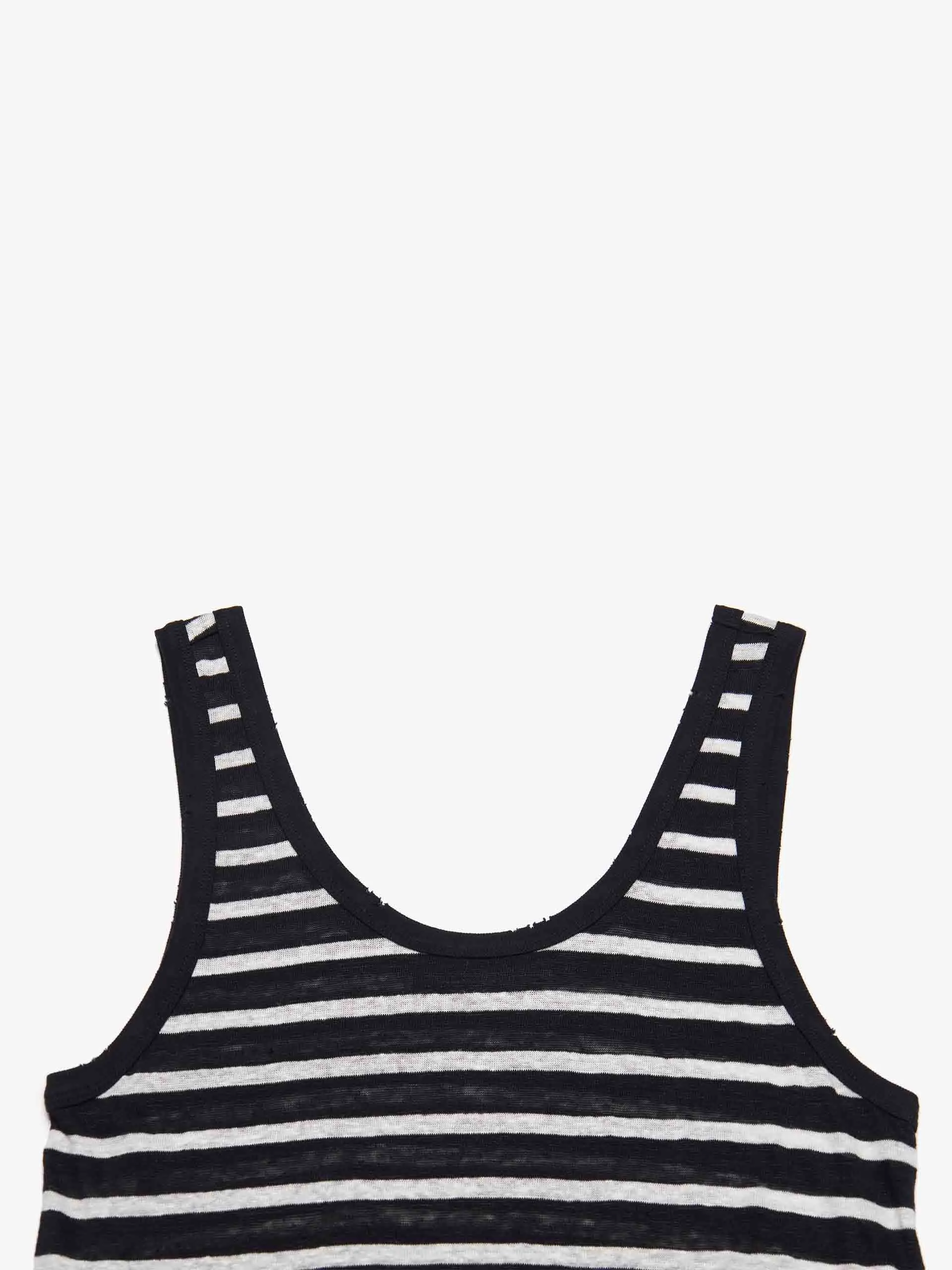 Striped Linen Tank Dress
