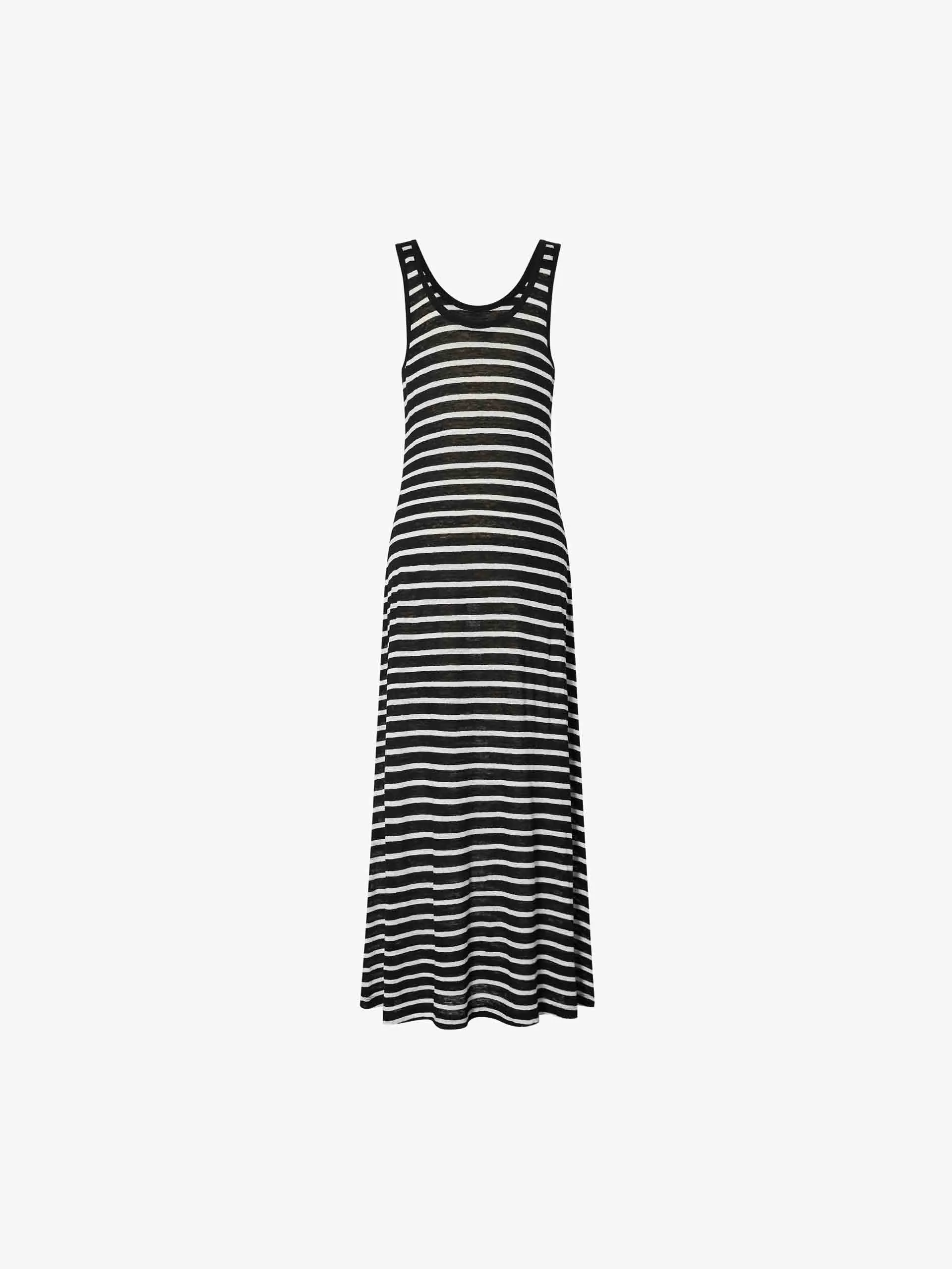 Striped Linen Tank Dress