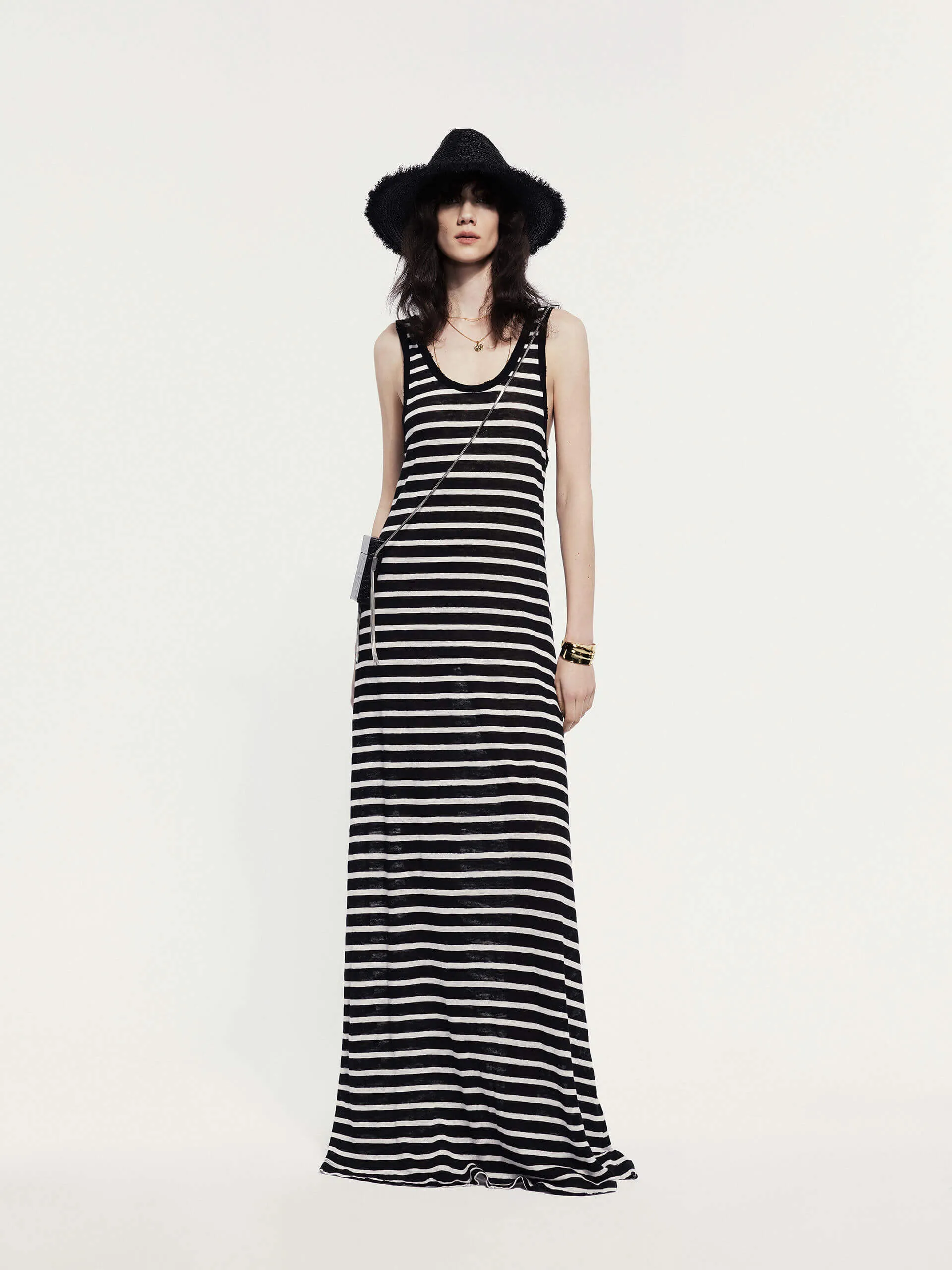Striped Linen Tank Dress