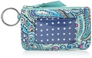 Vera Bradley Iconic Zip ID Case, Signature Cotton, Daisy Dot Paisley