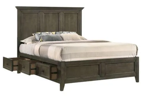 Wendell 5-Piece Queen Storage Bedroom Set - Pewter
