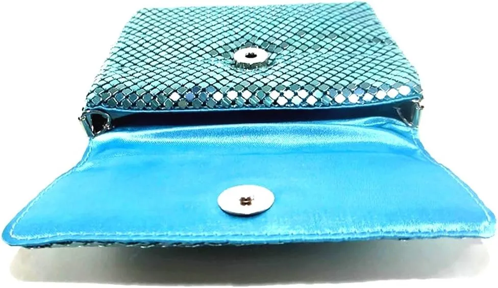 X-Small Women clutch metal mesh evening purse bag for Cocktail Party Prom Wedding Banquet