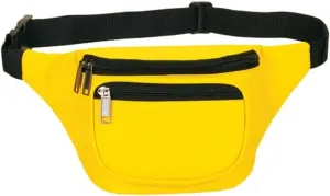 Yens Fanny Pack for Men Women - Waist Bag Pack - Lightweight Belt Bag for Travel Sports Hiking (FN-03 3-Zip, Neon Yellow)