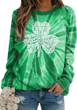 YMING Womens Easter Day Crew Neck Sweatshirt Bunny Printed Long Sleeve Pullover Cute Rabbit Shirt Tops Plus Size
